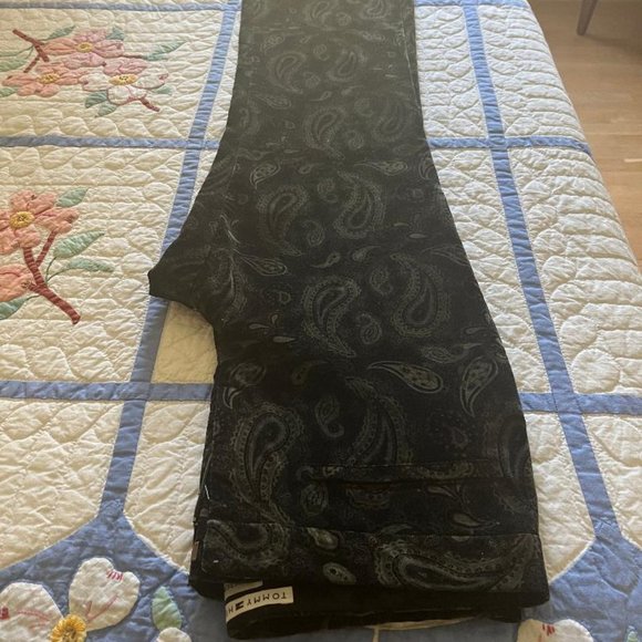 Tommy Hilfiger Black Velvet Pants Size 8 - Picture 7 of 8